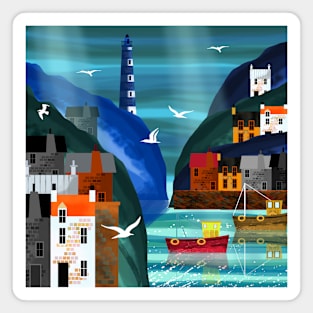 Fishing Village Magnet